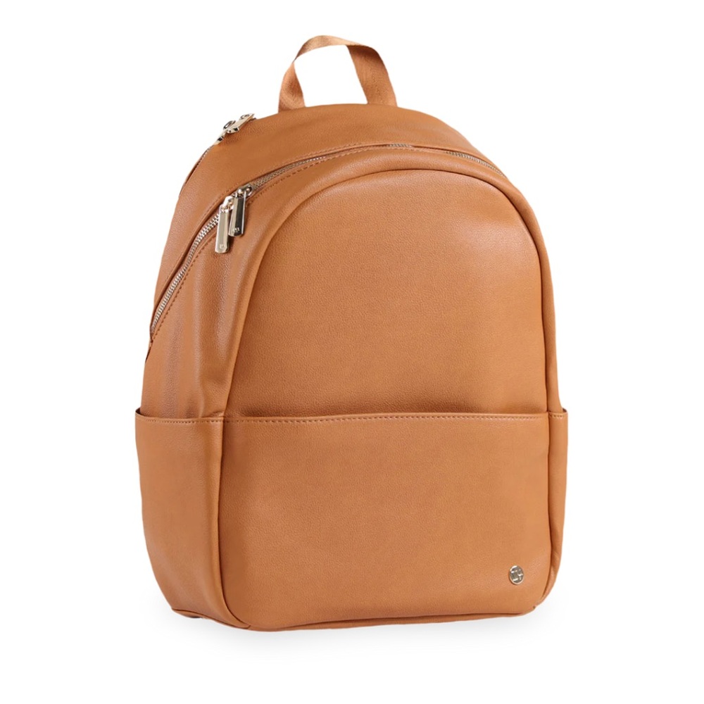 Little Unicorn cognac diaper bag/backpack. Like new.